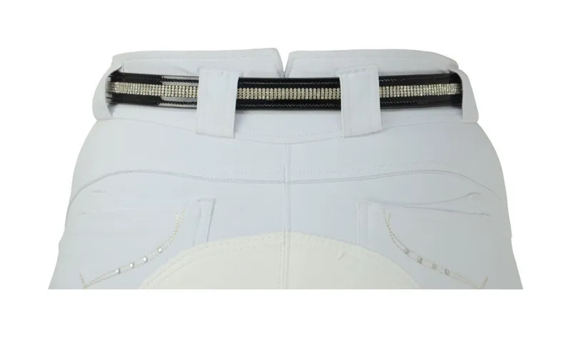 Hy Patent 4 Row Diamond Belt - Black 100cm-2