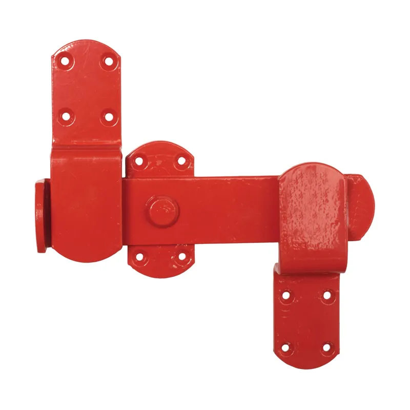 Perry Equestrian Kickover Stable Latches - Red