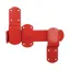 Perry Equestrian Kickover Stable Latches - Red