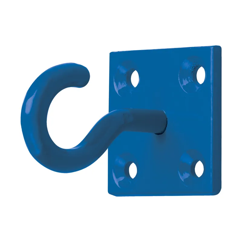 Perry Equestrian Chain Hook on Plate - Pack of 2 - Blue