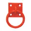 Perry Equestrian Chain Ring On Plate - Red