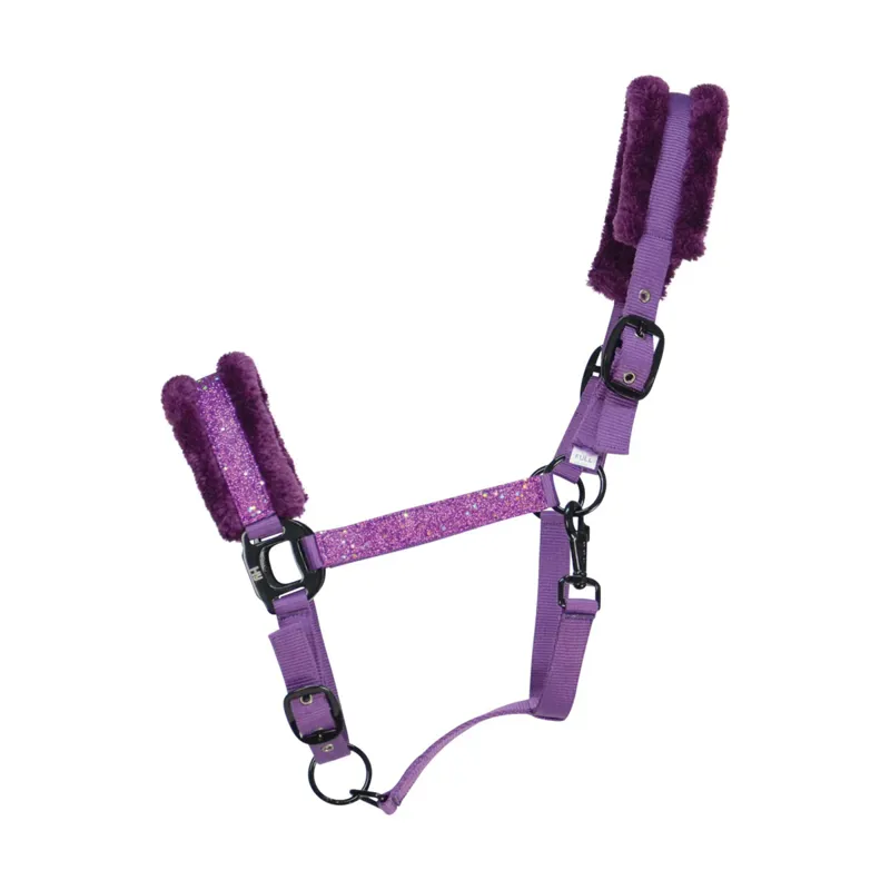 Hy Equestrian Dazzle Head Collar - Purple Sparkle