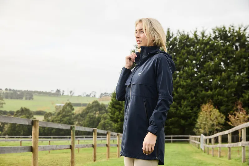 Dublin Curve Larni Longline Waterproof Jacket - Naval Academy-8