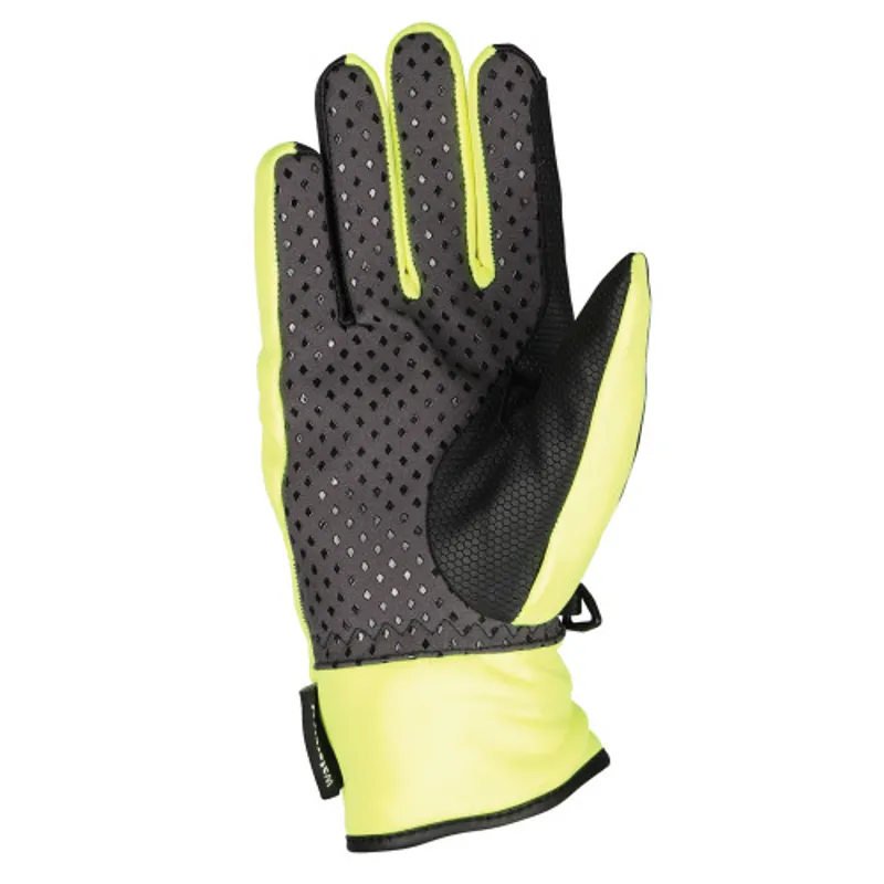 Hy Equestrian Reflective Waterproof Multipurpose Gloves - Yellow/Black-1