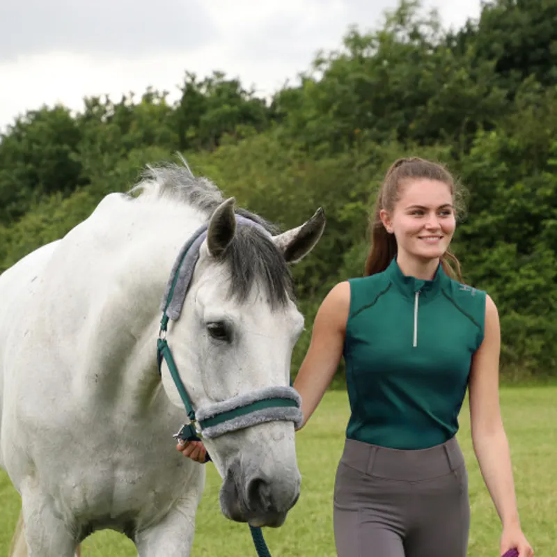 Hy Sport Active Head Collar and Lead Rope - Alpine Green-1