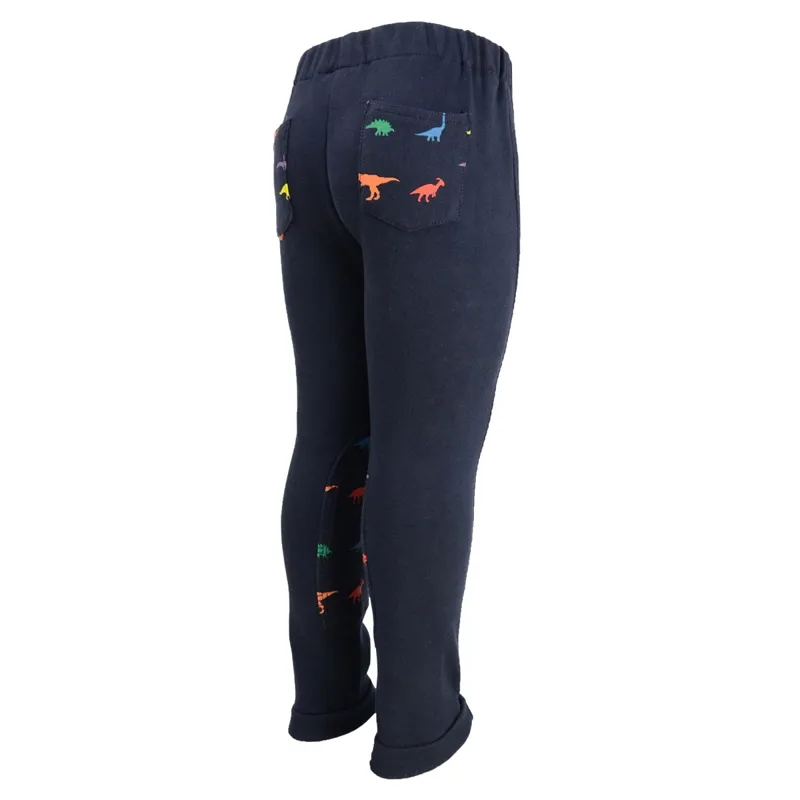Hy Equestrian Dinosaur Tots Jodhpurs - Navy-1