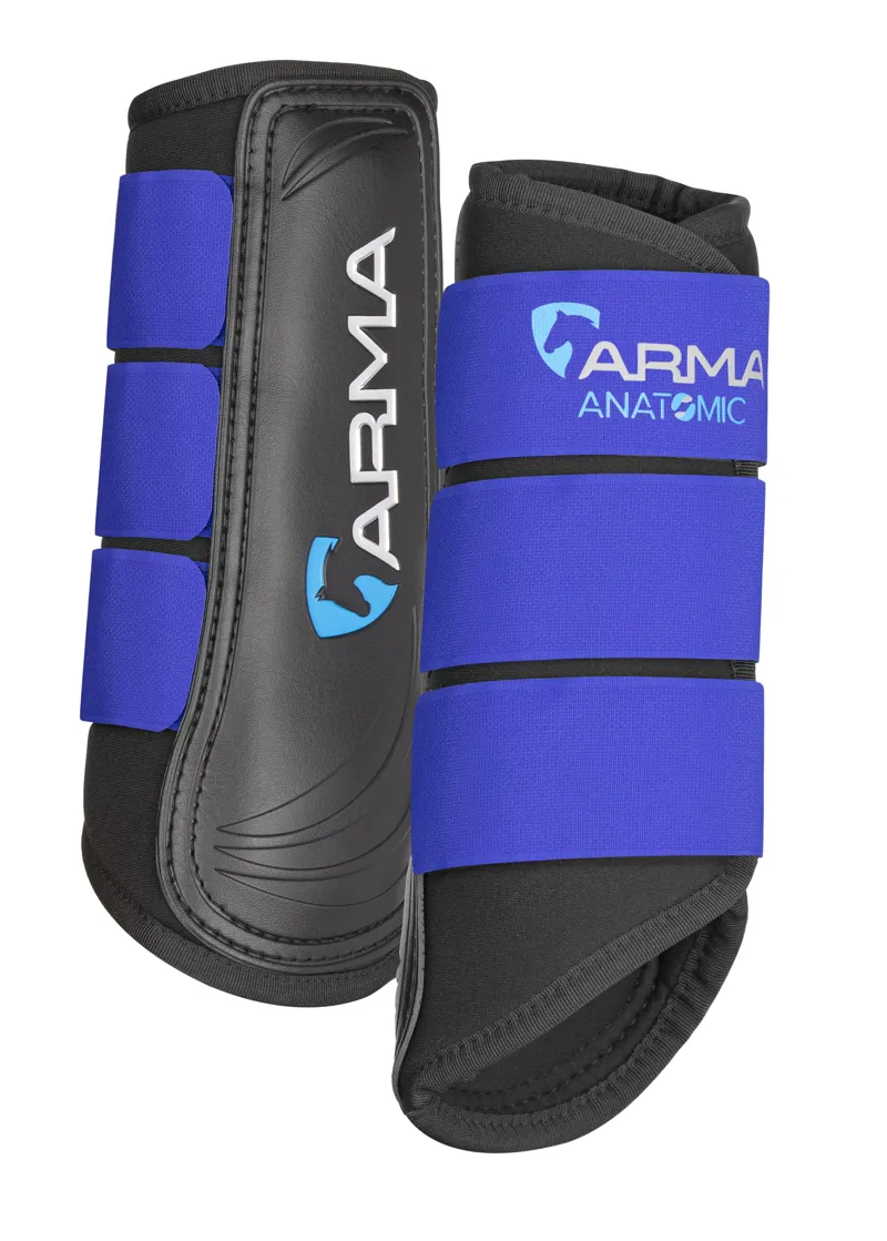 Shires ARMA Neoprene Brushing Boots - Royal Blue - Cob