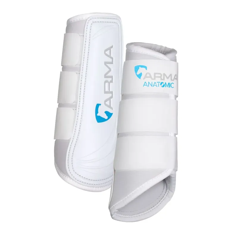 Shires ARMA Neoprene Brushing Boots - White - Cob Wide - Unboxed