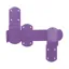 Perry Equestrian Kickover Stable Latches - Purple