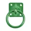 Perry Equestrian Swivel Tie Ring on Plate - Green