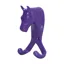 Perry Equestrian Horse Head Double Stable/Wall Hook - Purple