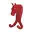 Perry Equestrian Horse Head Double Stable/Wall Hook - Red