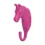 Perry Equestrian Horse Head Single Stable/Wall Hook - Pink