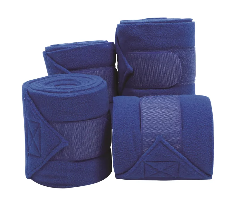 Roma Thick Polo Bandages - 4 Pack - Bright Blue