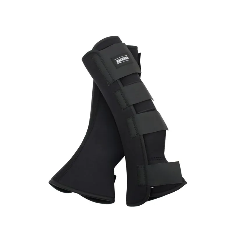 Roma Neoprene Leg Wraps - Black