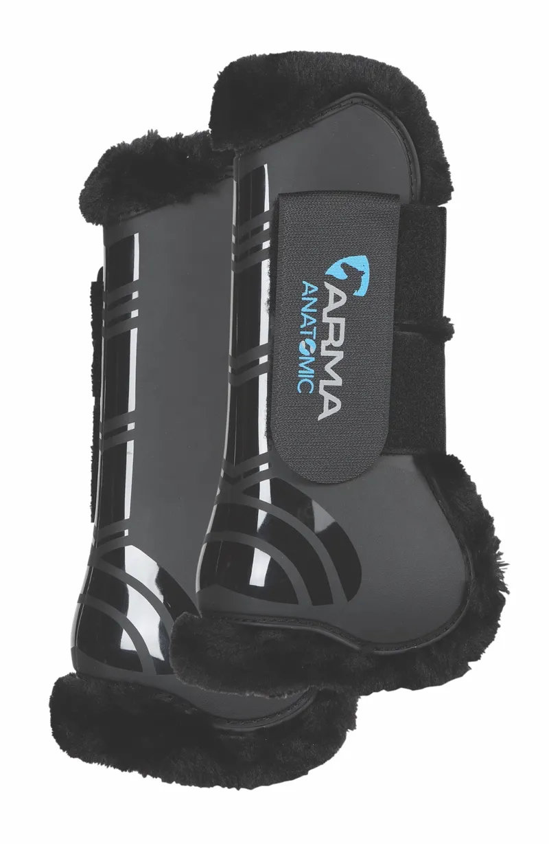Shires ARMA SupaFleece Tendon Boots - Black - Full