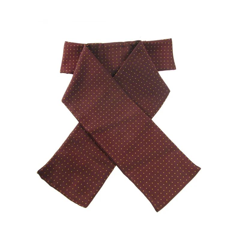 ShowQuest Tied Pin Spot Stock - Burgundy/Sunshine