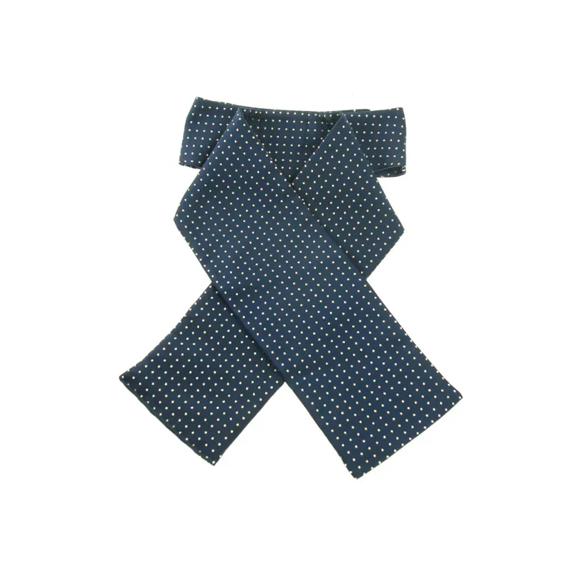 ShowQuest Tied Pin Spot Stock - Navy/White