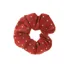 ShowQuest Lurex Spot Scrunchie - Burgundy/Gold