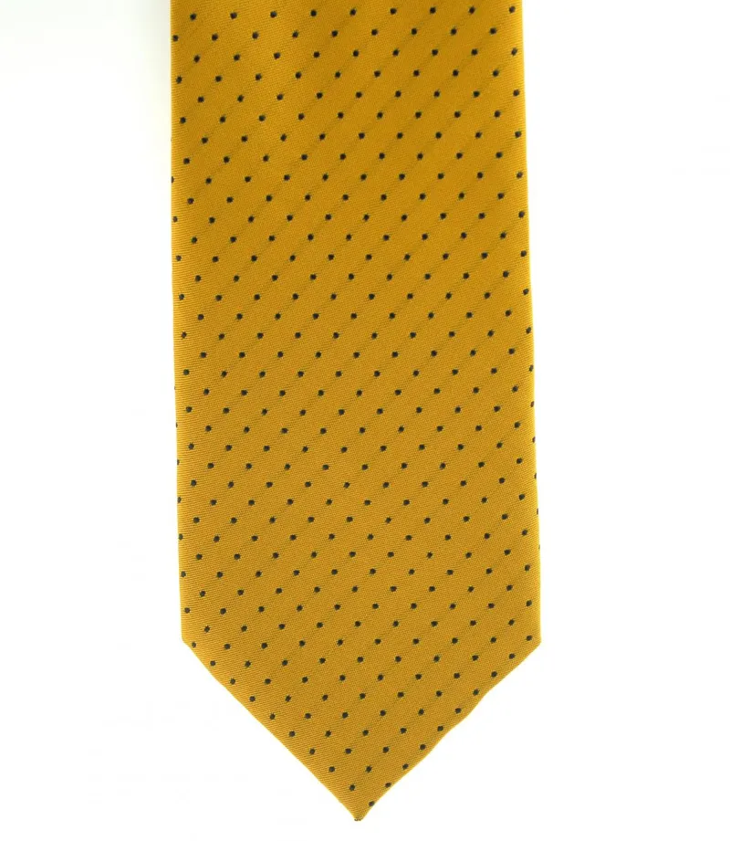 ShowQuest Pin Spot Tie - Sunshine/Navy