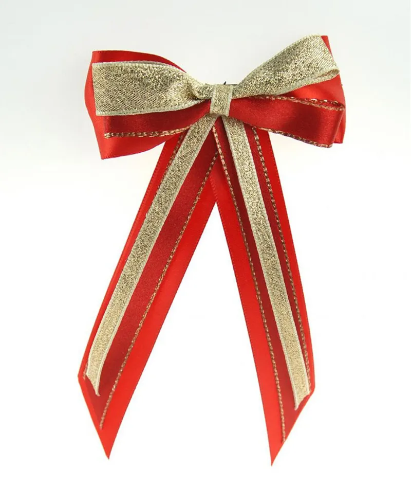ShowQuest Hairbow and Tails - Red/Red/Gold