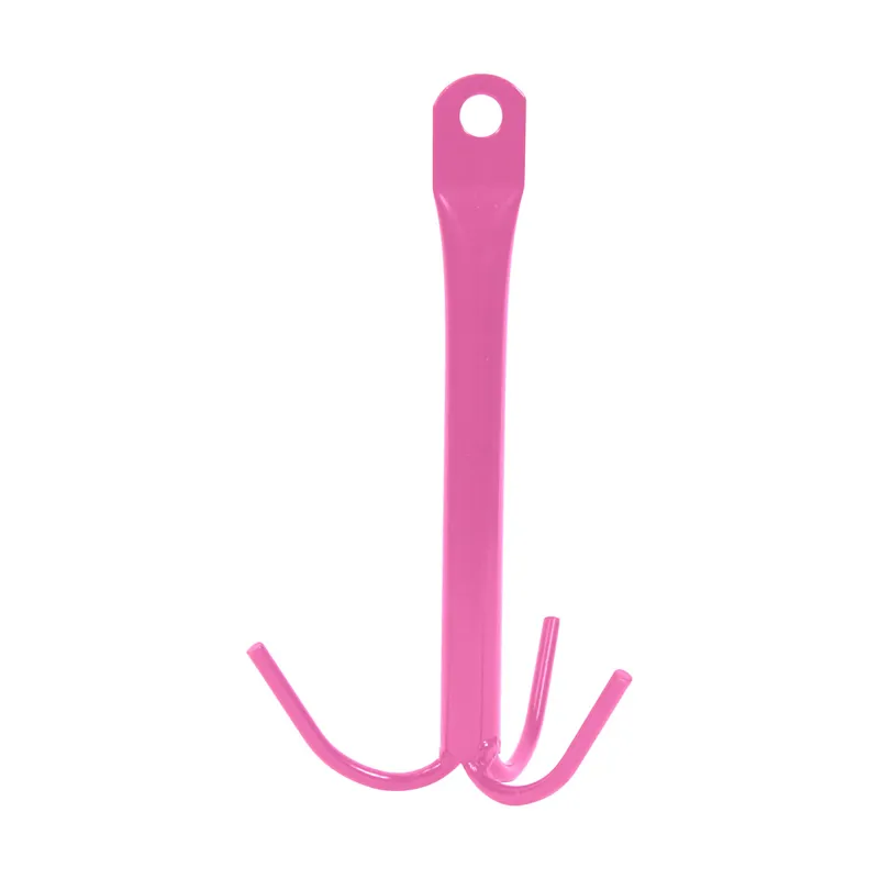 Perry Equestrian 3 Prong Tack Hook - Pink