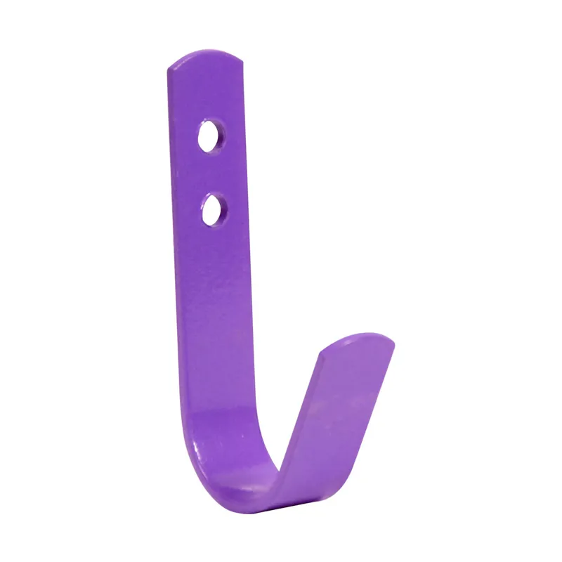 Perry Equestrian General Purpose Tack Room Hooks - 5-Pack - Purple