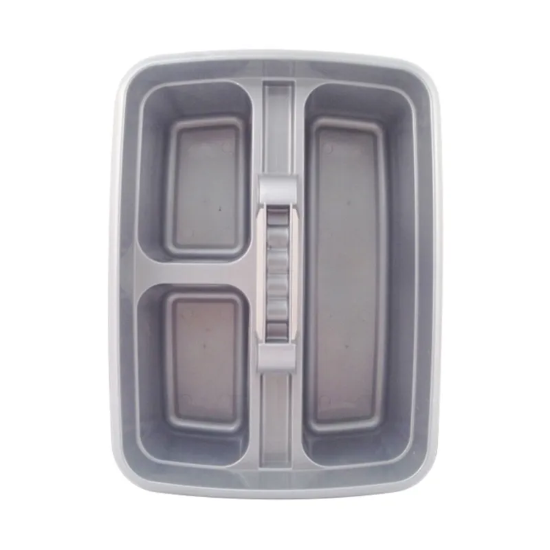 Perry Equestrian 3 Compartment Tack Room Tidy Tray - Silver-1