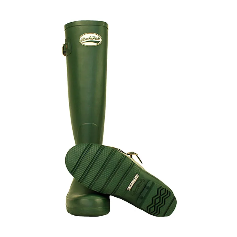 Rockfish Women's Tall Standard Matt Wellington Boots - Racing Green-2