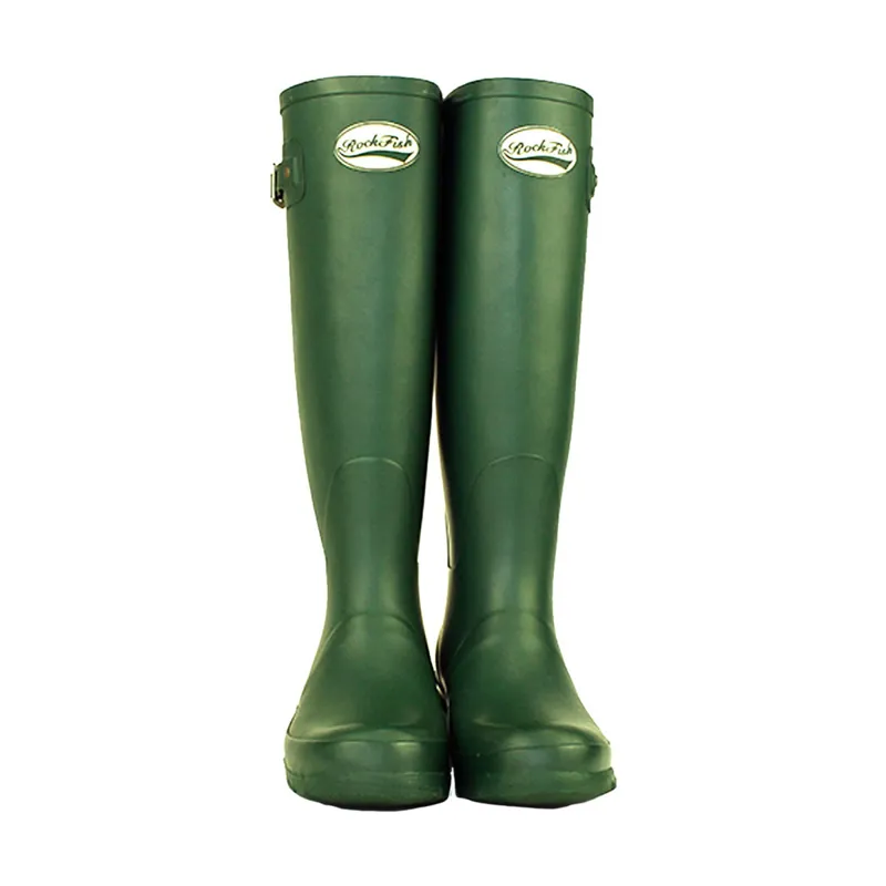 Rockfish Women's Tall Standard Matt Wellington Boots - Racing Green-1