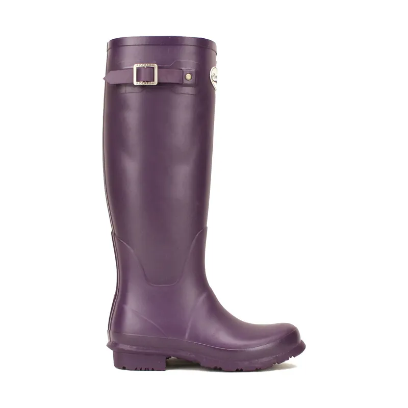 Rockfish Women's Tall Standard Matt Wellington Boots - Purple Grape-2