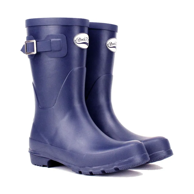 Rockfish Women's Short Matt Wellington Boots - Our Navy