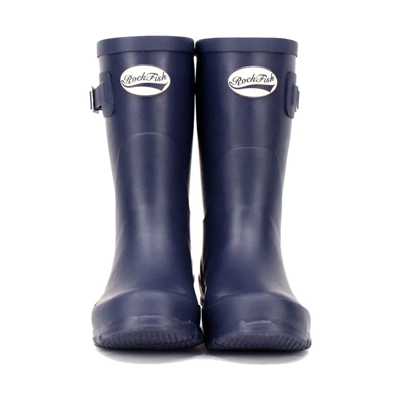 Rockfish Women's Short Matt Wellington Boots - Our Navy-1