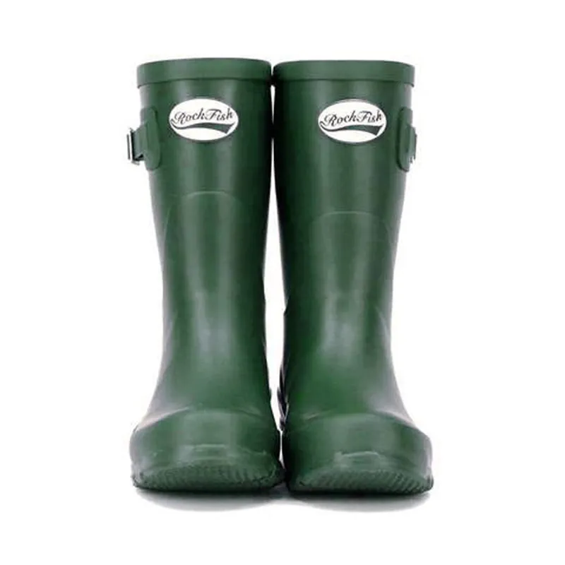 Rockfish Women's Short Matt Wellington Boots - Racing Green-1