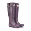 Rockfish Women's Neoprene Lined Tall Adjustable Matt Wellington Boots - Purple Grape