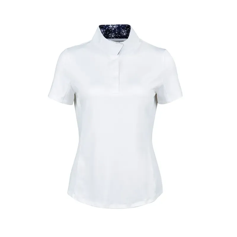 Dublin Ladies Ria Short Sleeve Competition Shirt - White/Navy
