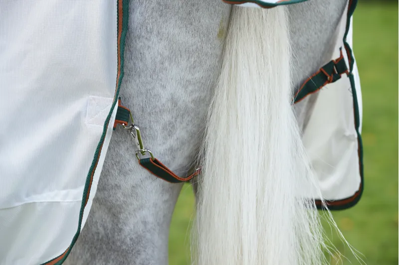 WeatherBeeta ComFiTec Tyro Mesh Combo Neck - White/Green/Burnt Orange-5