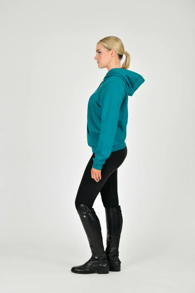 Dublin Camile Contrast Tie Hoodie - Deep Lake-1