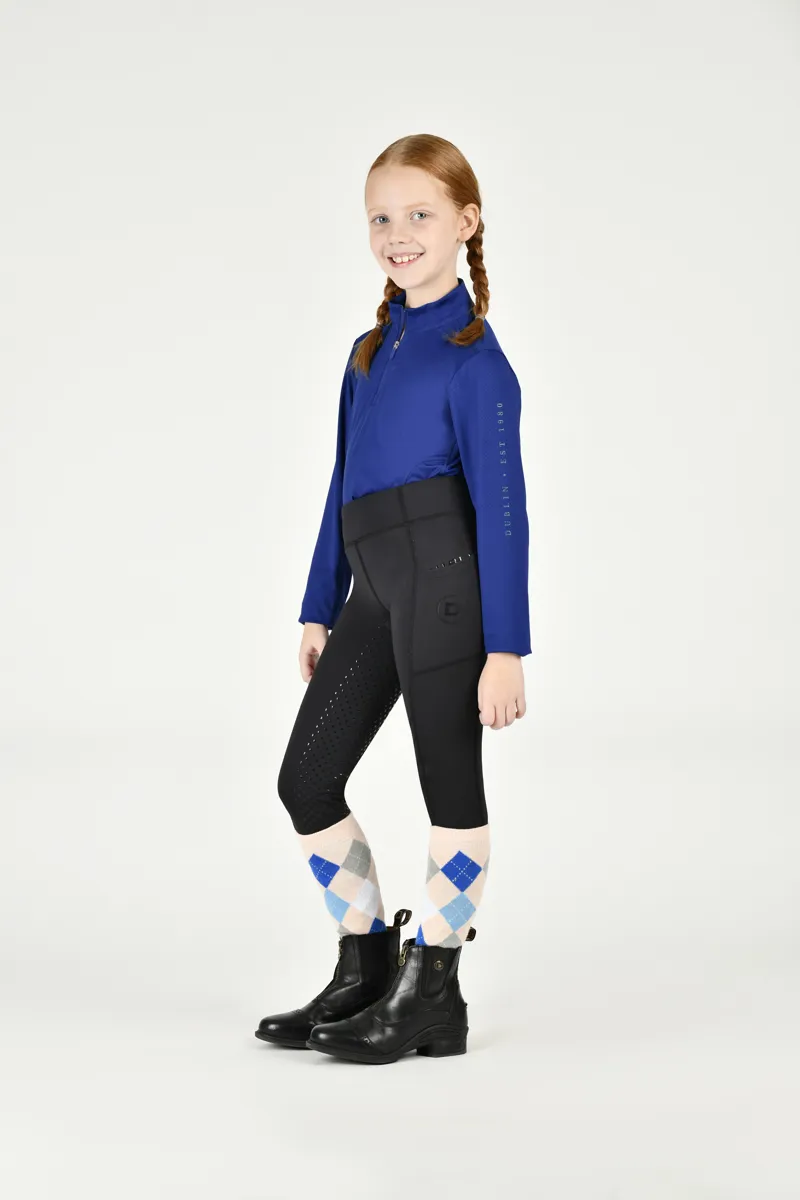 Dublin Children's Everyday Riding Tights - Black-3