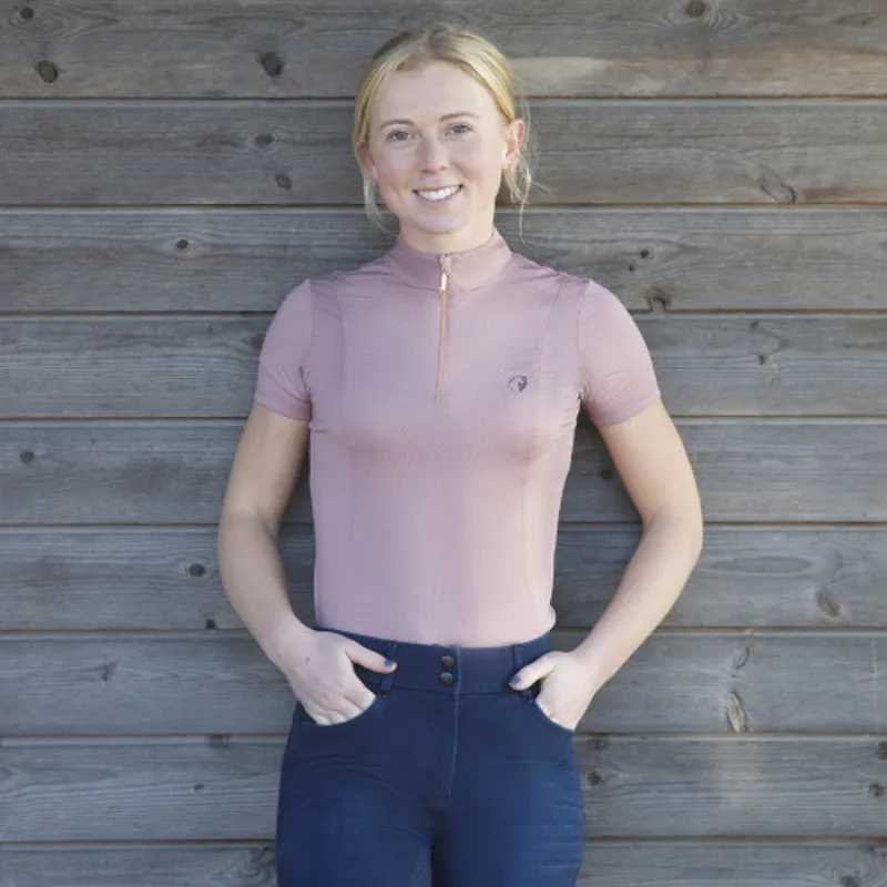 Hy Equestrian Elevate Ladies Sports Shirt - Rose-1