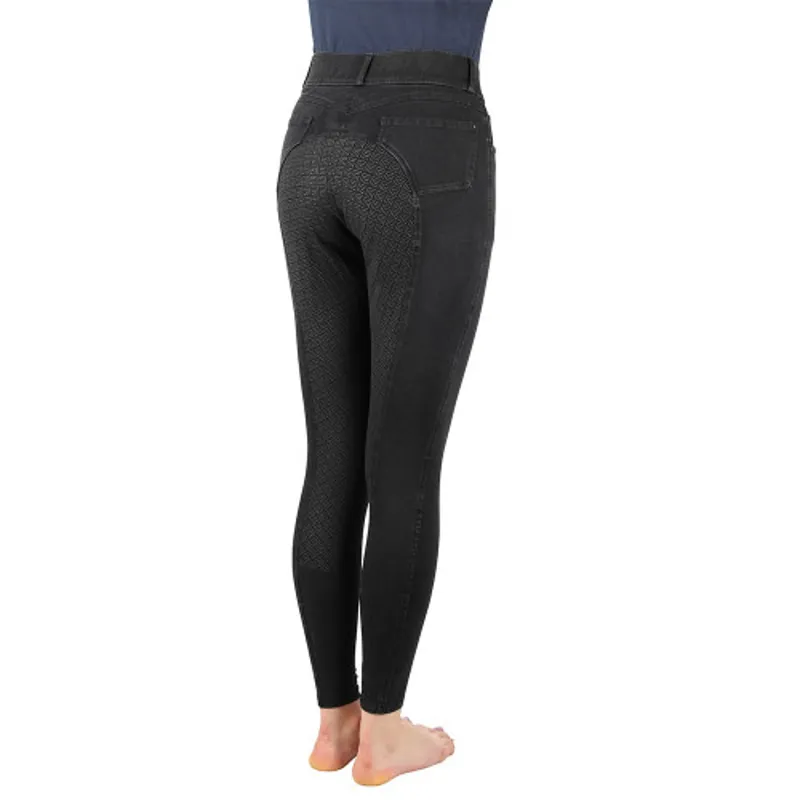 Hy Equestrian Elevate Denim Breeches - Black-1