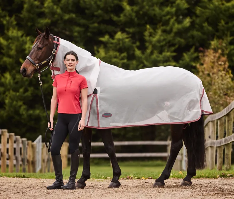 WeatherBeeta Rome Short Sleeve Riding Top - Bittersweet Red-5