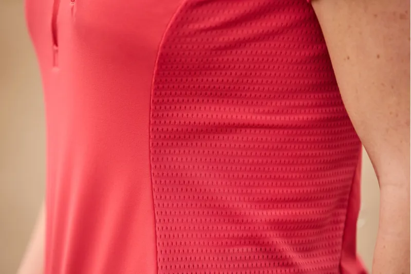 WeatherBeeta Rome Short Sleeve Riding Top - Bittersweet Red-3