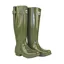 Rockfish Women's Tall Adjustable Gloss Wellington - Dark Olive