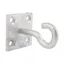 Perry Equestrian Chain Hook on Plate - Pack of 2 - Galvanised