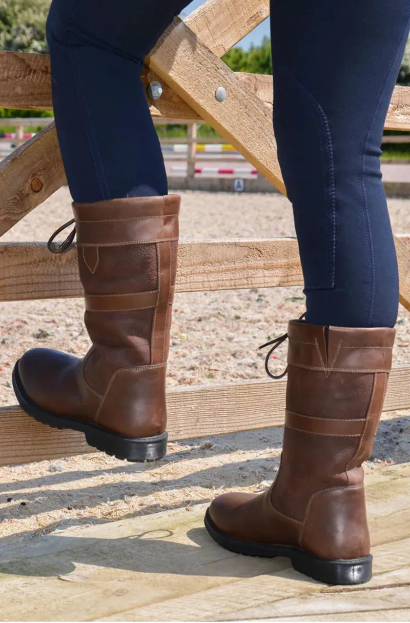 Hy Equestrian Buxton Short Country Boots - Dark Brown-3