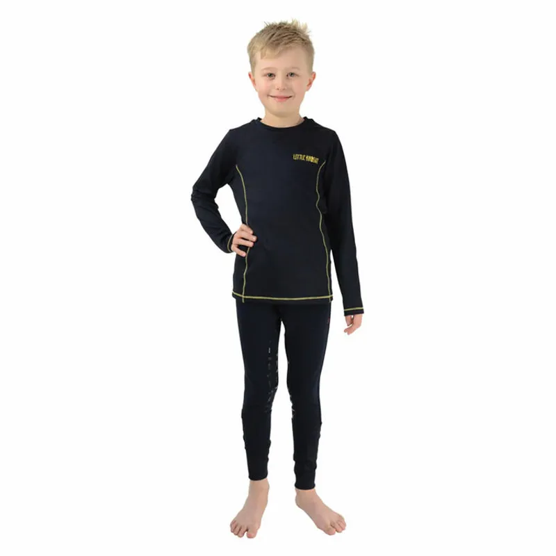 Lancelot Long Sleeve Top by Little Knight - Navy/Yellow