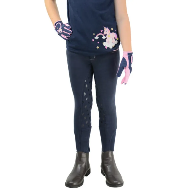 Little Rider Little Unicorn Breeches - Navy/Candy Pink