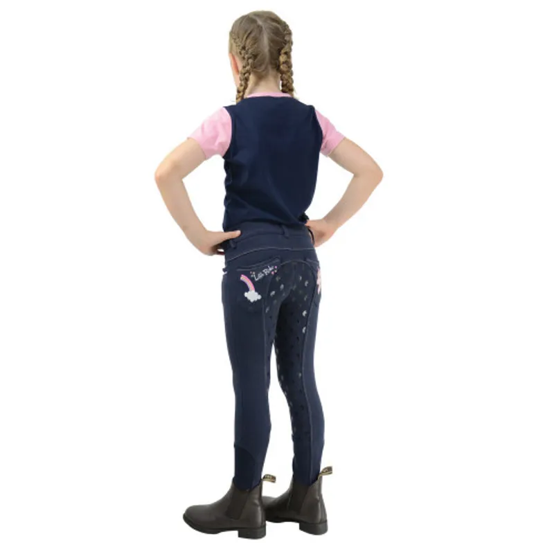 Little Rider Little Unicorn Breeches - Navy/Candy Pink-1