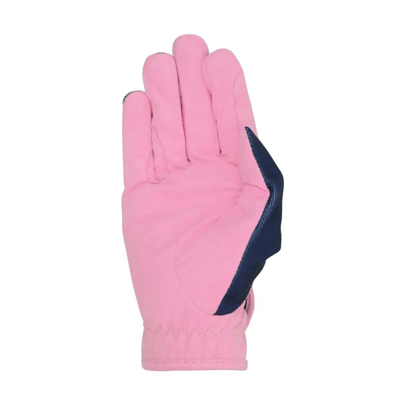 Little Rider Little Unicorn Childrens Riding Gloves - Candy Pink/Navy-1